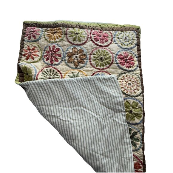 LL Bean Cottage Country Earthtone Floral Decorative Standard Pillow Sham 21x27 - Picture 6 of 6